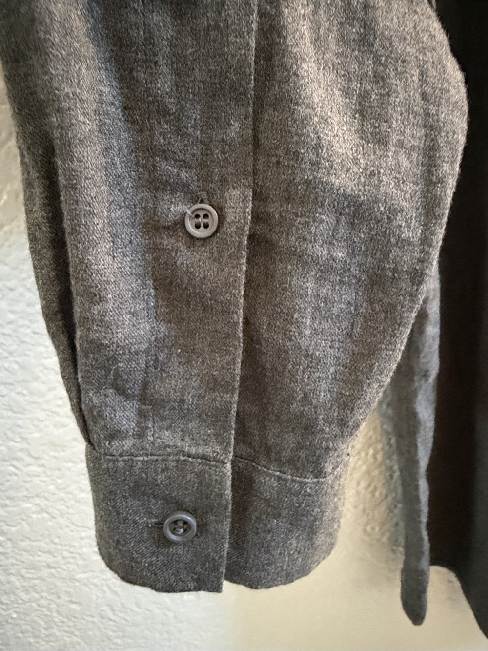COS Men’s Gray Hidden Button Long Sleeve Shirt – Size Small - Picture 5 of 7